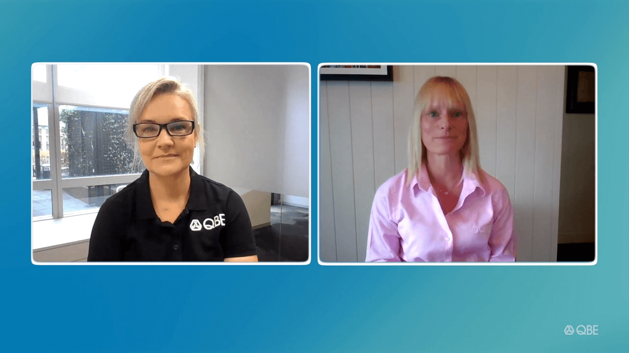 QBEs Belinda Steedman and Laura Nelson discuss how QBE's  supporting SME customers  through the next pahse